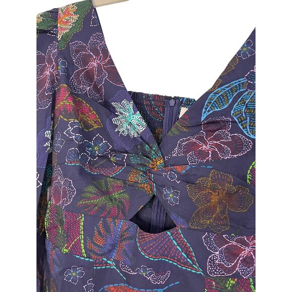 NWT Allison New York Flora Mini Dress in Navy Floral - 4 - Picture 3 of 13